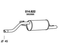 PEDOL 014.622 Silencieux arrière