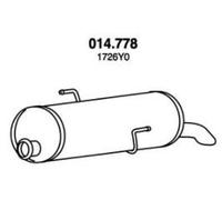 PEDOL 014.778 Silencieux arrière