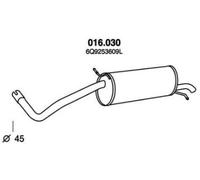 PEDOL 016.030 Silencieux arrière