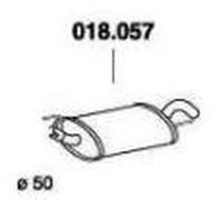 PEDOL 018.057 Silencieux arrière