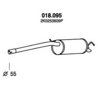 PEDOL 018.095 Silencieux arrière