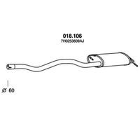 PEDOL 018.106 Silencieux arrière