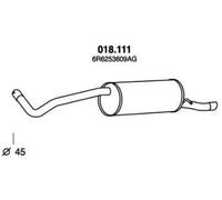 PEDOL 018.111 Silencieux arrière