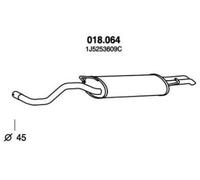 PEDOL Silencieux arrière Pot d'Échappement 018.064 pour VW Golf IV Variant (1J5)