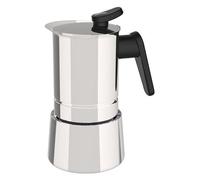 Pedrini 02CF038 Cafetière 6 Tasses Moka Acier Inox 18/10 Pour Induction