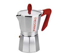 Pedrini 9081 Cafetière Italienne, 1 Tasse 12 tazze Rouge