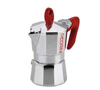 Pedrini 9081 Cafetière Italienne, 1 Tasse 2 tazze Rouge
