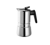 Pedrini - Cafetière à Induction, en Acier Inoxydable 4 tazze Argent