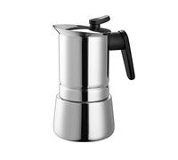 Pedrini - Cafetière à Induction, en Acier Inoxydable 6 Tasses Argent