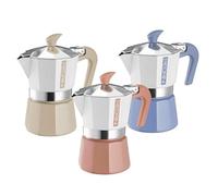 Pedrini Machine à café à café My Moka Color 1 tasse 3 couleurs