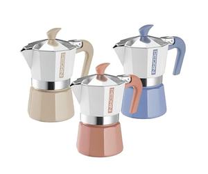 Pedrini Machine à café à café My Moka Color 1 tasse 3 couleurs