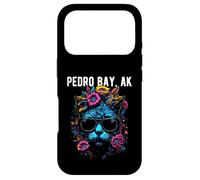 Pedro Bay Alaska Chat Portant des Lunettes de Soleil et des Fleurs Coque pour iPhone 17 Pro