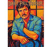 Pedro Daily Pill Tracker: 8.5 x 11 Large Format Medication Log Book | Track Dosage, Frequency, and Time | Funny Health Gift for Fans