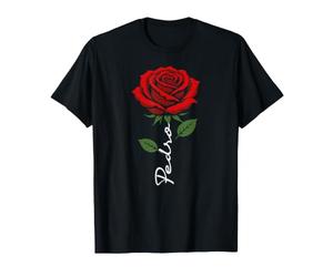 Pedro Fleur Rouge Prénom pour Hommes Enfants Garçons T-Shirt