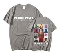 Pedro Pascal T-Shirts Graphiques T-Shirts Surdimensionnés pour Hommes Et Femmes T-Shirts Streetwear Imprimés en 2D T-Shirts À Col Rond (8 S)