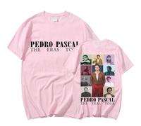 Pedro Pascal T-Shirts Graphiques T-Shirts Surdimensionnés pour Hommes Et Femmes T-Shirts Streetwear Imprimés en 2D T-Shirts À Col Rond (1 S)