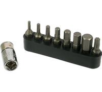 Pedros Jeu de douilles dynamométriques à tête hexagonale gris universal