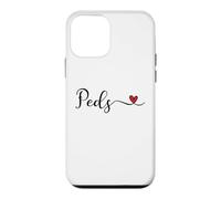 Peds Heart Cute Handwritten Typographie Cadeau Coque pour iPhone 12 Mini