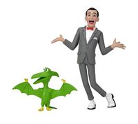 Pee-Wee Herman Figurine Toony Classics Pee-Wee & Pterri 15 Cm