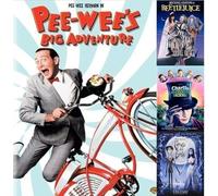Pee-wee’s Big Adventure [DVD] Starring Paul Reubens as Pee-wee Herman + 3 Bonus Tim Burton Movies - Beetlejuice, Charlie & the Chocolate Factory, The Corpse Bride.