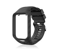 Peedeu pour Tomtom Montre Bracelet Silicone Bracelets de Remplacement pour Tomtom Runner 2 / Runner 3 / Spark 3 / Aventurier/Golfeur 2 Sports GPS Running