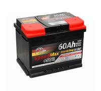 peedMax Batterie voiture 60 Ah AGM Start Stop 670A 12v Puissance Maximale, Longue Durée, pour voitures à forte demande énergétique Start-Stop 65 70 Ah 75 80 Ah Performance supérieure Plus pôle droit