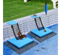PEEH Lot de 2 rampes d'évacuation pour animaux de piscine, pour animaux de piscine, sauvetage pour grenouille, crapauds, lézards, canards, serpents, écureuils, tamias, souris, réduit les accessoires