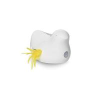 Petsafe Jouet électronique pour chat Peek-a-Bird, plumes, capteur de mouvement, minuterie 10min blanc