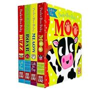 P Boo Baby 4 Books Collection Set By Pat-a-Cake (Roar, Buzz, Moo, Miaow)
