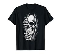 Peekabo Squelette Crâne Eerie Beyond The Thorny Vines T-Shirt Graphique avec Valeur