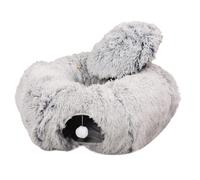 Peekaboo Cat Cave, 2 in 1 Cat Bed, Soft Donut Cat Cave, Foldable Cat Bed, Large Cat Cave, Cat Tunnel Bed, Washable Cat Cave, Round Cat Tunnel, Cat Hideaway Bed, Cat Cave for Indoors
