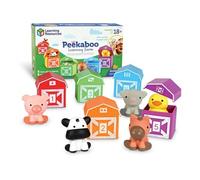 Learning Resources - Jouet éducatif Peekaboo Learning Farm, dès 18 mois, motricité fine et couleurs