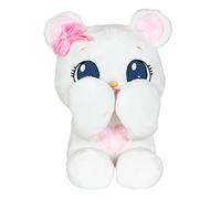 Peekapets Ours en peluche Peek-A-Boo - Animal en peluche, ours blanc - Cadeau idéal pour les enfants âgés de 1 à 3 ans