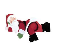 Peekers de clôture de Noël - Clôture extérieure de Noël - Décoration lisse résistante à la décoloration pour jardin, cour, parc, allée, cour, porche, pelouse, allée