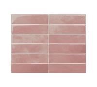 Peel and Stick Lot de 10 autocollants pour carrelage - 29 x 23 cm - Autocollants muraux étanches - Pour cuisine, salle de bain, décoration murale - Rose