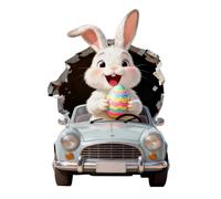 Peel And Stick Wall Decals,3D Easter Egg Bunny Removable Decor | Removable Wall Decals,for Bedroom Girls Boys Nursery Kitchen Bathroom Party Classroom Office Home Spring Living Room