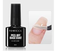 Peel Off Base Coat Semi Permanent, Base Vernis Gel Uv/Led Cadeau Pour Studio De Manucure Diy Home, 8Ml[YG16]
