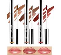 Peel Off Lip Liner Stain Set,3pcs Crayon À Lèvres De Tatouage Longue Durée Avec Pince À Épiler,Peel Off De Teinture À Lèvres Imperméable À L¿Eau Avec Finition Mate(B,Pack Of 3)