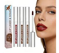 Peel Off Lip Stain,3pcs Crayons à Lèvres Peel Off,Peel Off Lip Stain Lips Tint Set,Teinture Lèvres Effet Tatouage Longue Tenue,Crayon à Lèvres Détachable,Couleurs Rouge Brun Coffee Cocoa