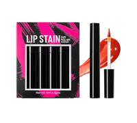Peel Off Lip Stain, 6 Pack Pigmented Makeup, Long Lasting Portable Cosmetic Tool, Lightweight Stylish Design, for Women Girls Her Sister Girlfriend Family Friends Daily Travel Party Holiday Beauty