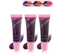 Peel Off Lip Stain Tint-3pcs Peel Off Rouges à Lèvres Liquide Mat,Durable Imperméable à l'eau Nude Magic Tattoo Lip stain,Anti-adhésif Lèvres Peel Off Lip gloss pour les femmes Noël Saint-Valentin Set