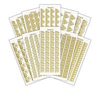Peel Off Stickers Lot de 10 feuilles de papier CPD 3019 double relief