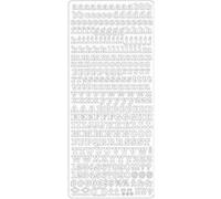 Peel off's alphabet minuscule et majuscule 10,5 x 23,2 cm - Rose Rose
