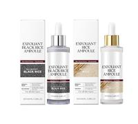 Peel Shot Glow Duo D’Ampoules Au Riz, Exfoliant Visage Au Riz Blanc et Riz Noir, Gommage Doux Anti-Points Noirs et Peaux Morts, Sérum Hydratant Pour Minimiser Les Pores et Illuminer Le Teint