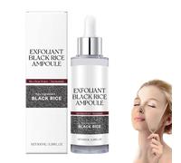 Peel Shot Glow Rice Ampoule, Peel Shot Ampoule De Riz Noir Et SéRum Exfoliant Au Riz Blanc, Exfoliant Doux Pour Le Visage Et Le Corps, Ouverture Des Pores, Pour Tous Types De Peau. (Noir, A)