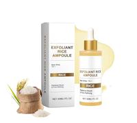 Peel Shot Glow Rice Ampoule, Peel Shot Glow Riz Exfoliant Visage, peel shot White+Black Rice Ampoule Duo, Rice Exfoliator Solution Peeling pour le visage et le corps (White, 30ml)