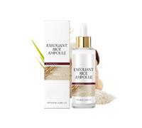 Peel Shot Glow Rice Line, Peel Shot Glow Rice Ampoule Duo, Black & White Rice Serum Peel Shot Exfoliant pour le visage et le corps pour tous les types de peau, peau lisse (White, 100ml)