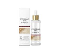 Peel Shot Glow Rice Line, Peel Shot Glow Rice Ampoule Duo, Black & White Rice Serum Peel Shot Exfoliant pour le visage et le corps pour tous les types de peau, peau lisse (B, One Size)