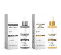 Peel Shot Glow Riz Exfoliant, Peel Shot Ampoule Exfoliante Au Riz, Soin Visage Et Corps, Nettoyage Profond Des Pores, Rice Ampoule Duo, Black and White Rice Serum Peel Shot Exfoliant, Peau Lisse