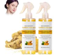 Peel Shot Keratin Care Kojic Acid Turmeric Spray - Gentle Exfoliating Moisturizing Body Spray for Smooth & Glowing Skin, Ideal for All Skin Types, 6.67 Fl Oz (2Pcs)